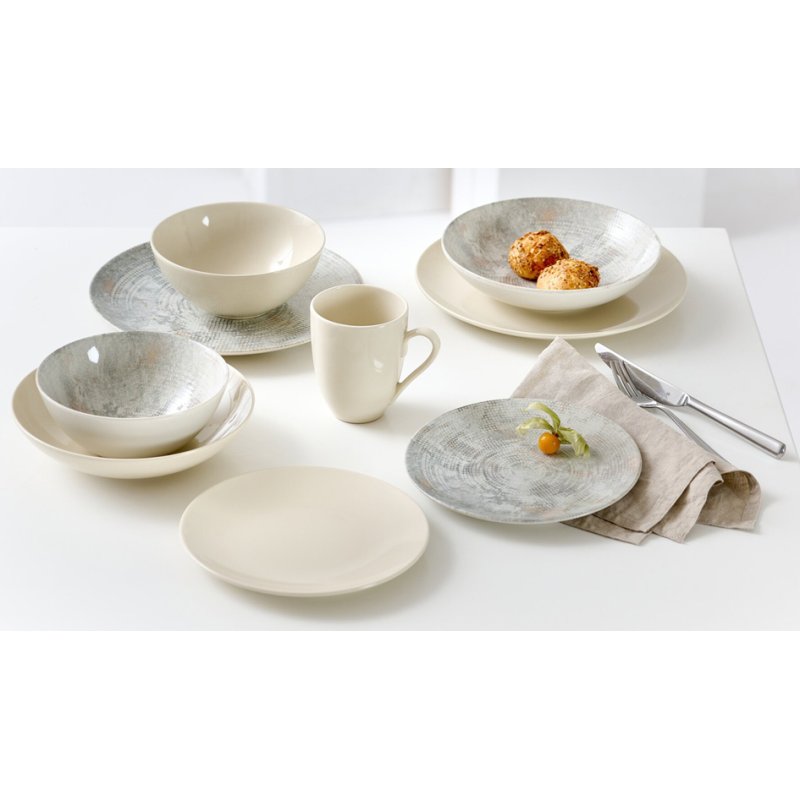 Ritzenhoff & Breker soup plate CECINA PERLE, mother-of-pearl, 210 mm, 6 pieces